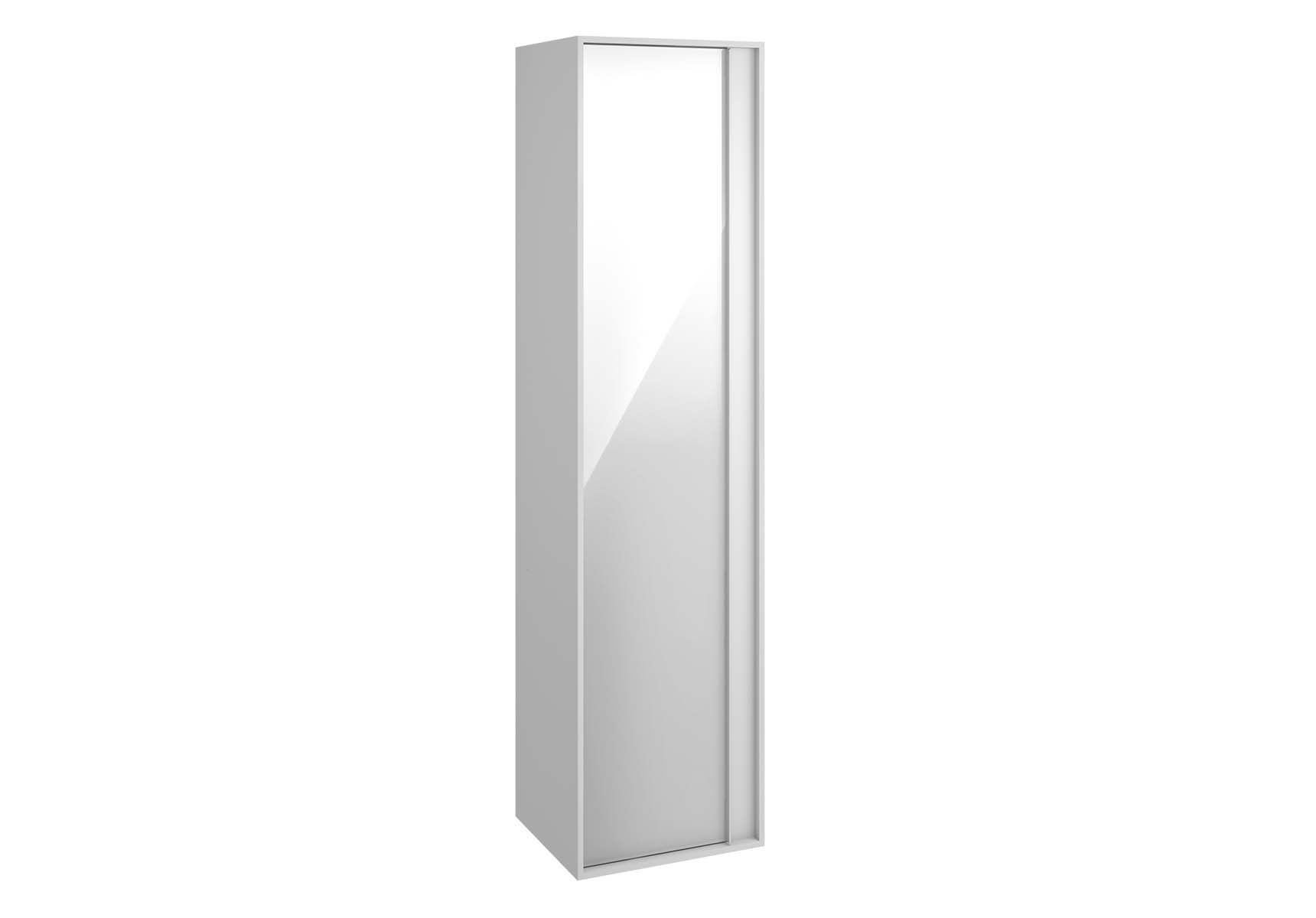 Metropole Tall Unit, White High Gloss, Left