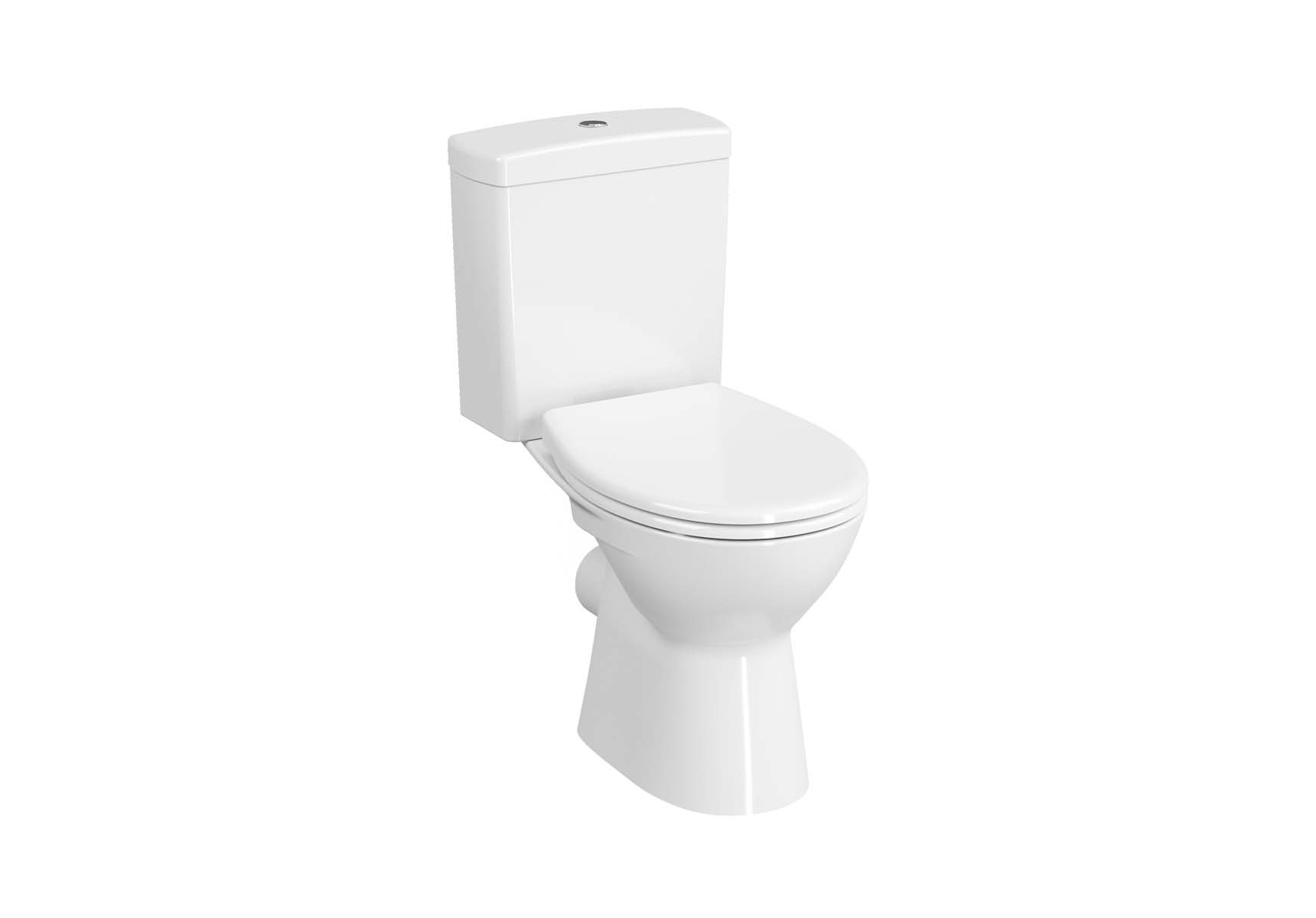 Close-Coupled WC Pan, Open-Back, Horizontal Outlet