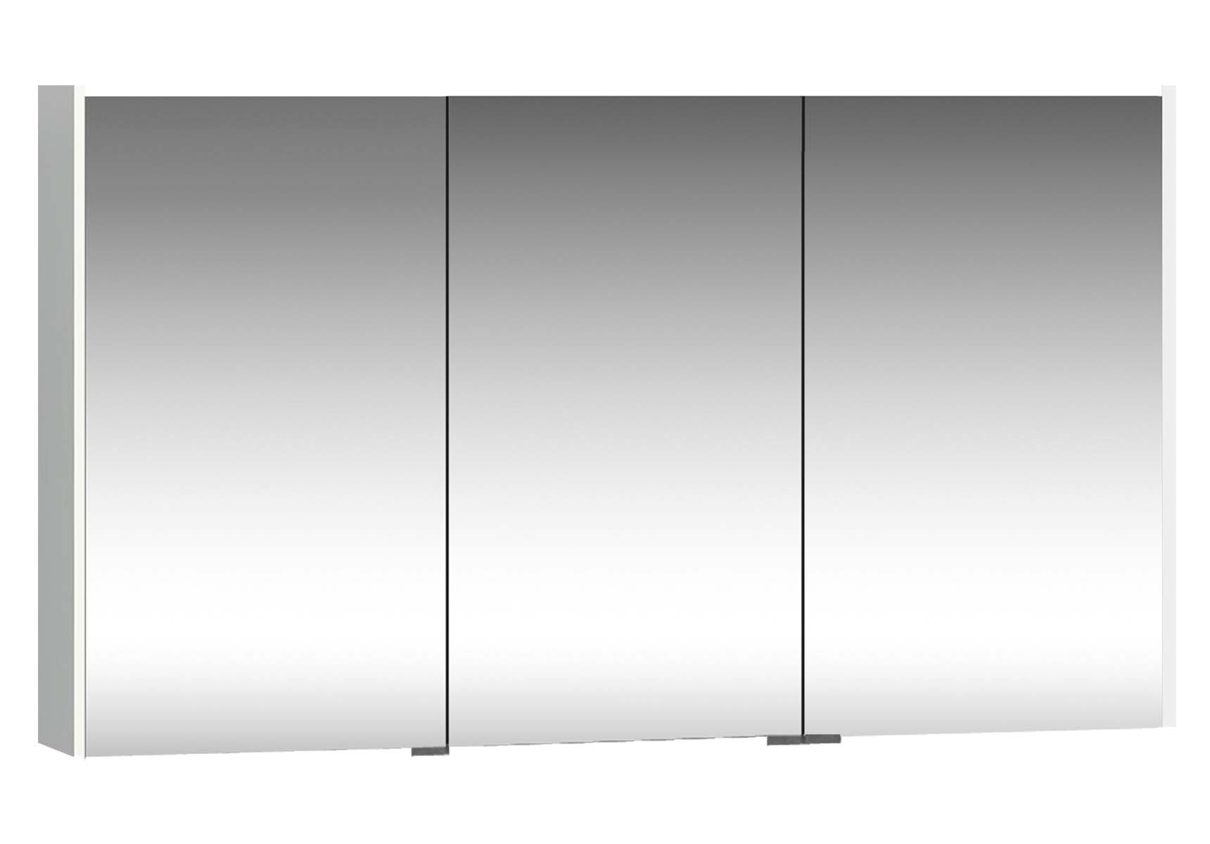 Metropole Mirror Cabinet 120 cm, White High Gloss
