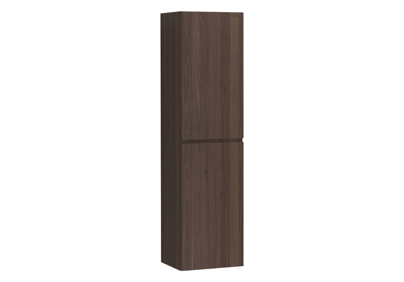 Memoria Tall Unit with Door, Matte Walnut, Right