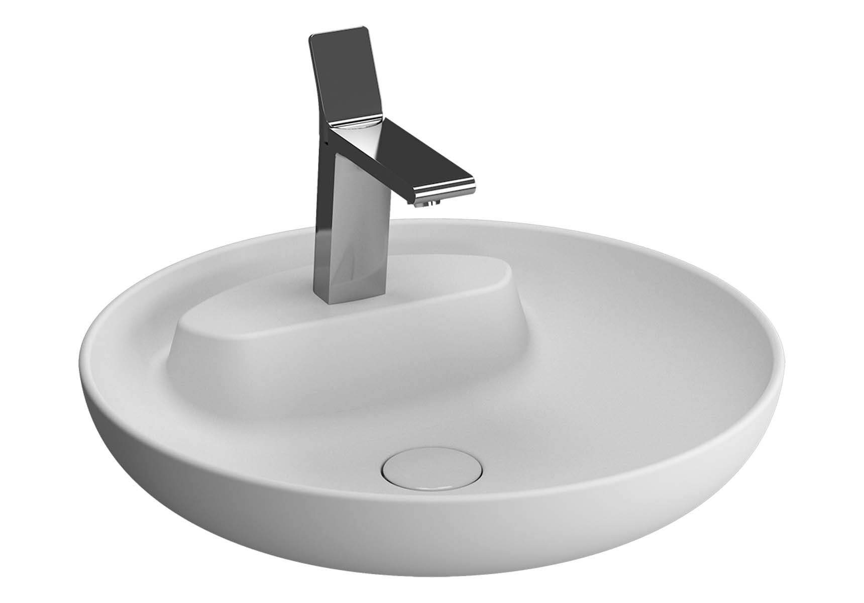 Memoria Round WashBasin, 50cm, Matte White