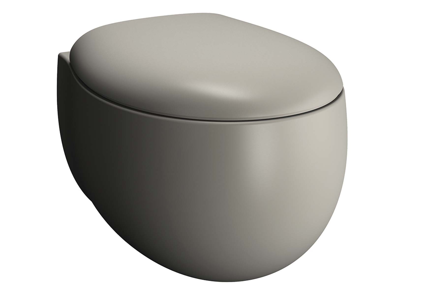 Rim-ex Wall-hung WC pan, matte taupe