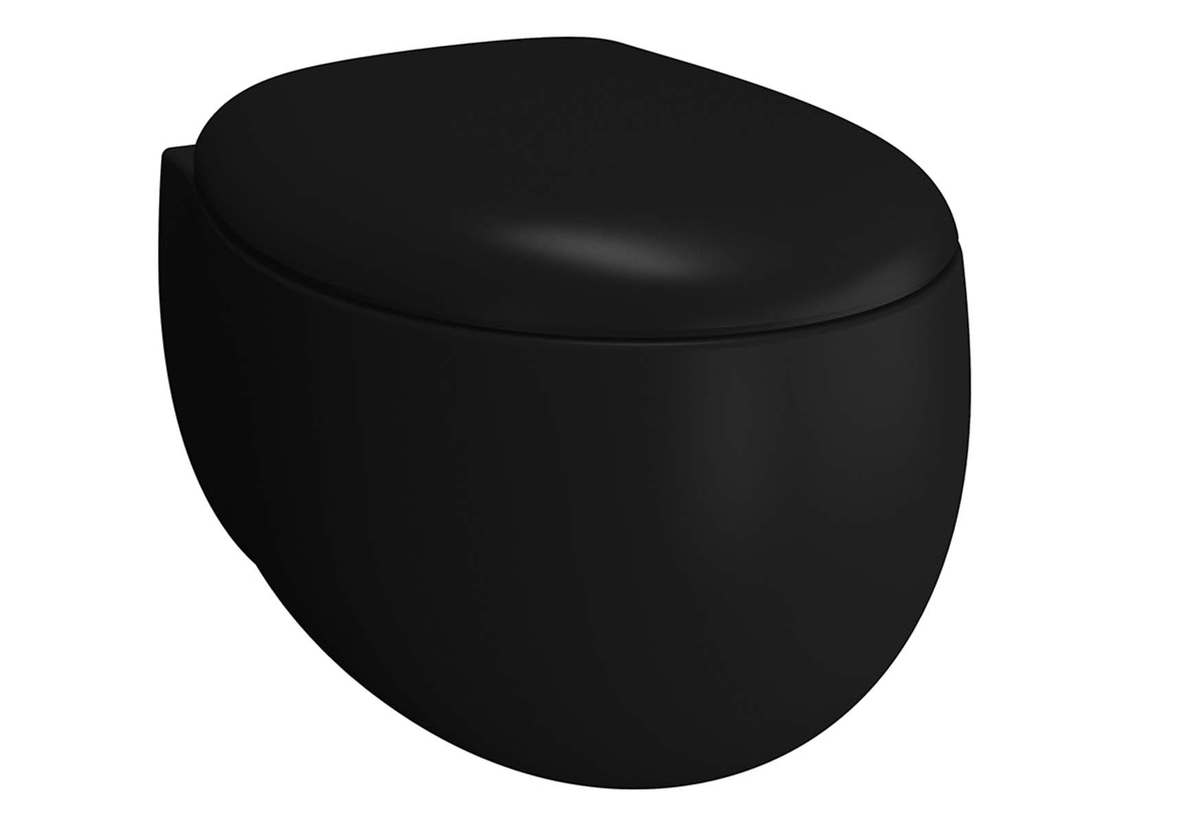 Rim-ex Wall-hung WC pan, matte black