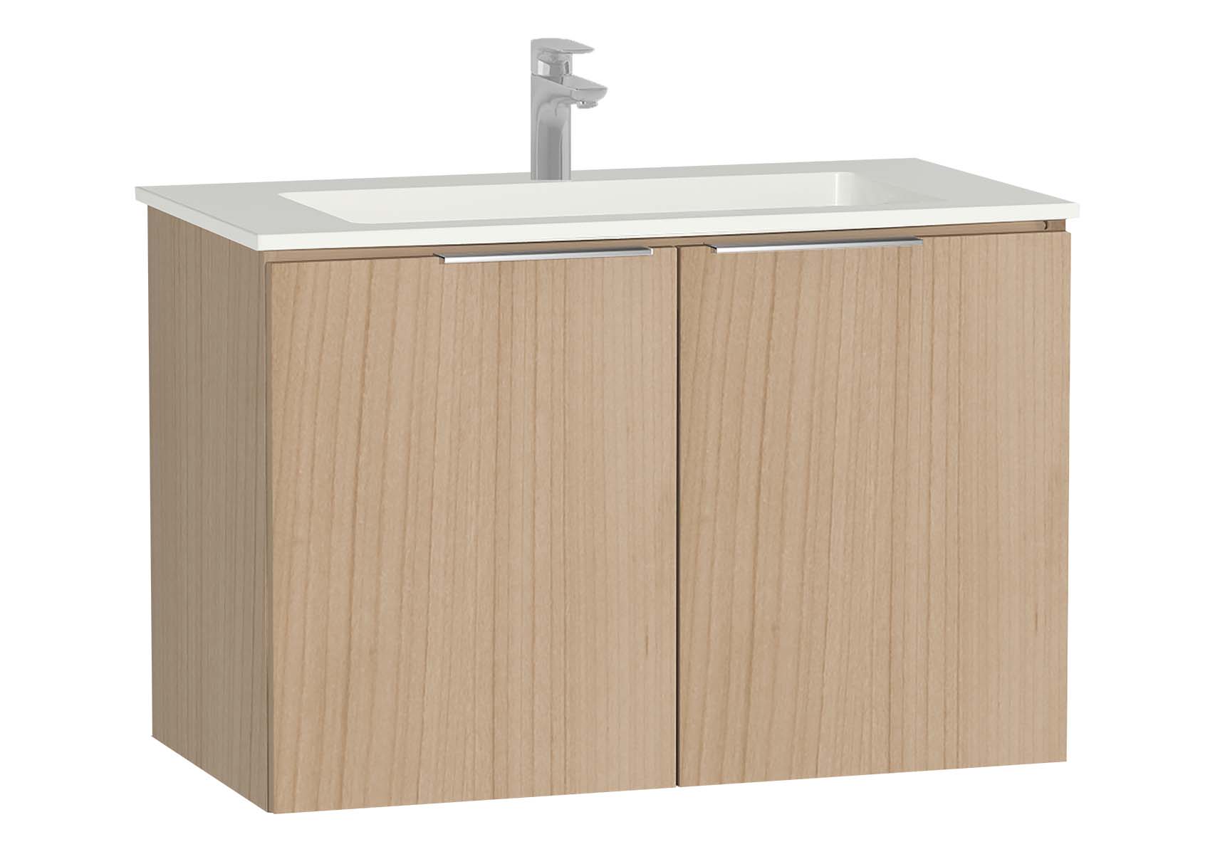 Central Washbasin Unit with doors, 90 cm, Golden Cherry, Infinit Washbasin