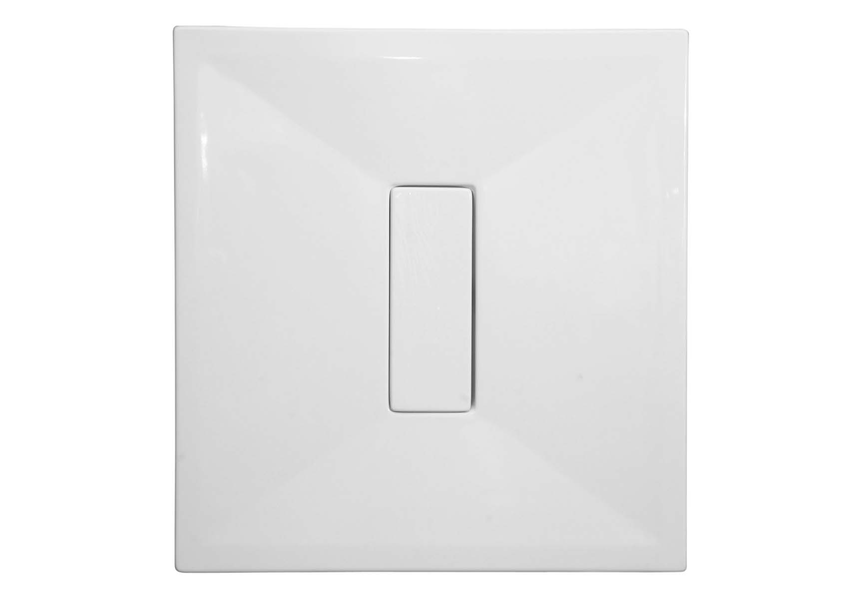 Slim 090x090 Square Monoflat Chrome Cover