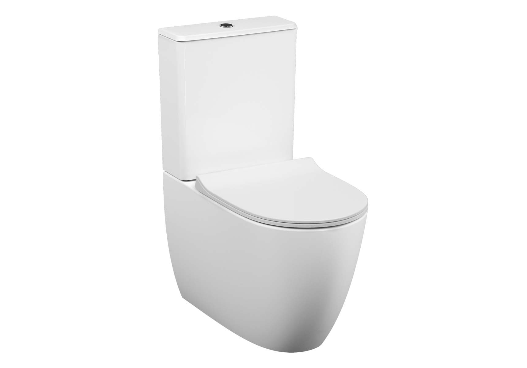 Sento Rim-ex Close-coupled WC Pan, back-to-wall, 65 cm, universal outlet, water connection from side, white