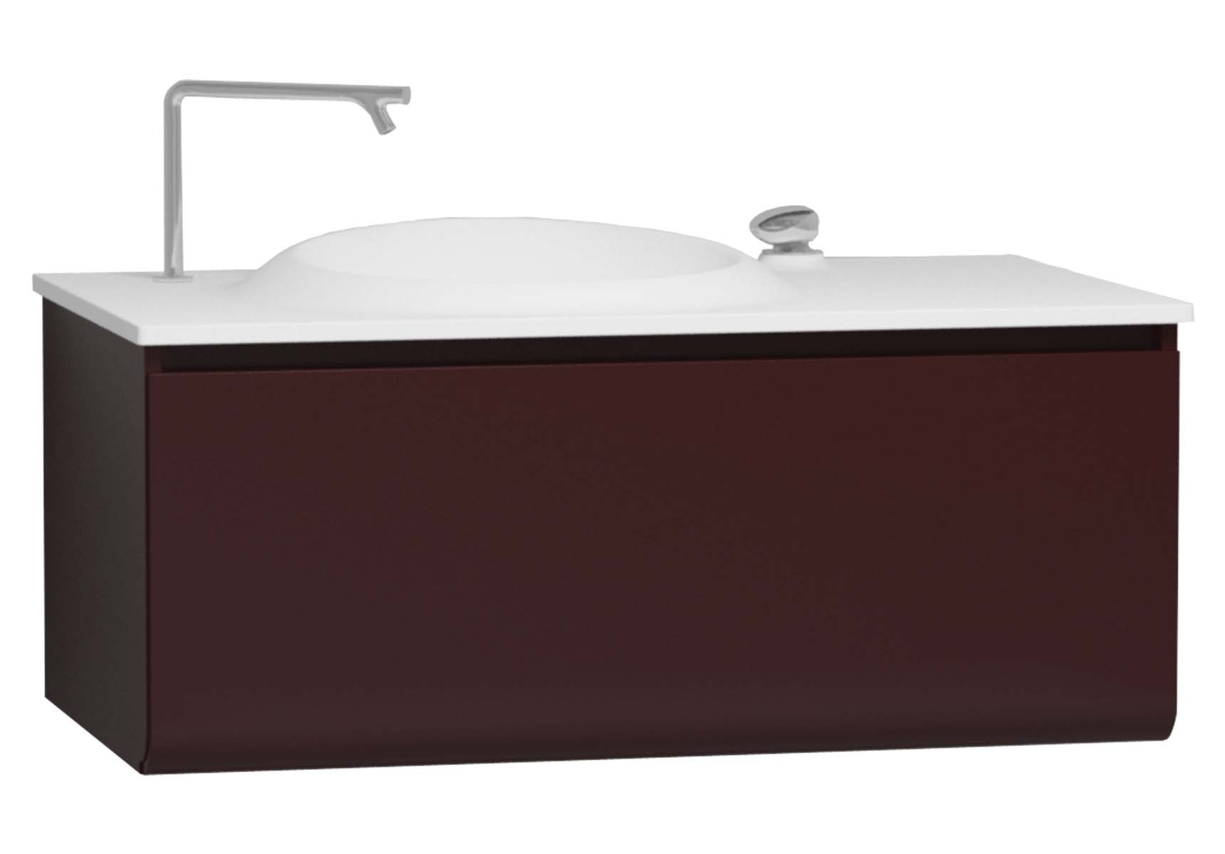 Istanbul Washbasin Unit 100 cm Burgundy