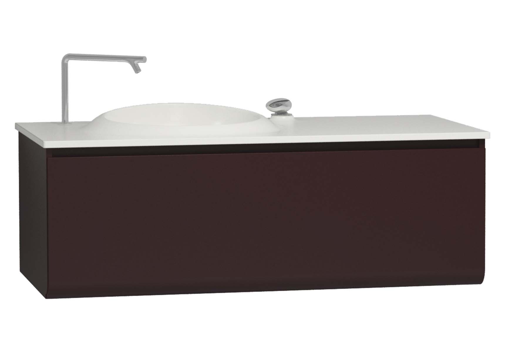 Istanbul Washbasin Unit 120 cm Burgundy