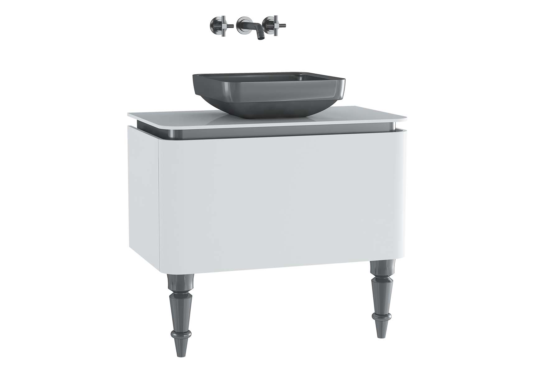 Gala Classic Washbasin Unit 80 cm White-Chrome