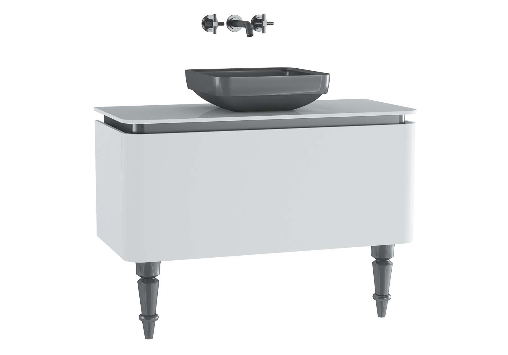 Gala Classic Washbasin Unit 100 cm White-Chrome