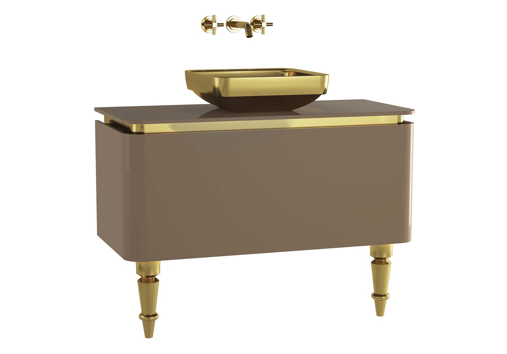 Gala Classic Washbasin Unit 100 cm Beige-Gold