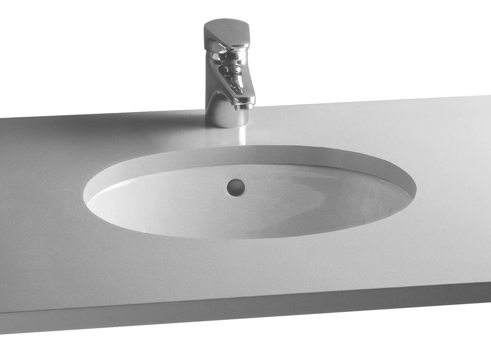 S20 Undercounter Basin, 57cm without Tap Hole, with Side Holes