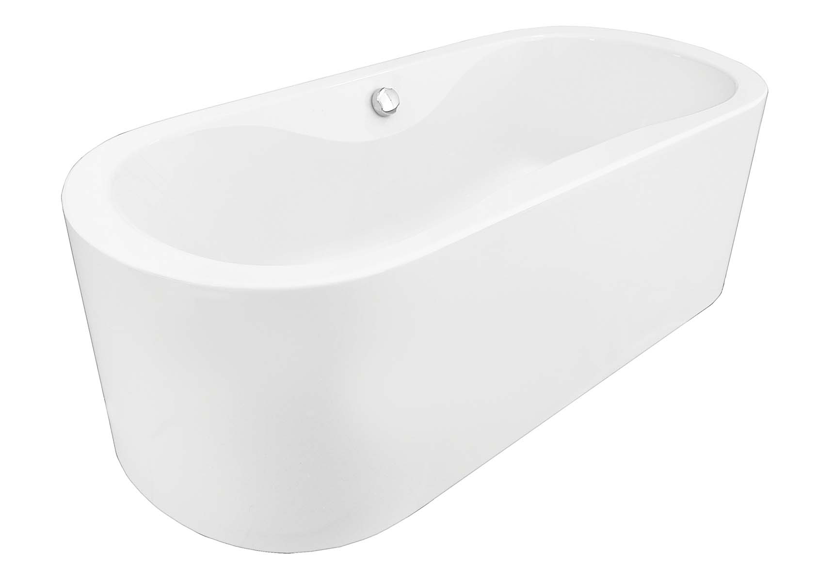 Harmony 180x80 Oval MB A.Soft Easy-Chrome