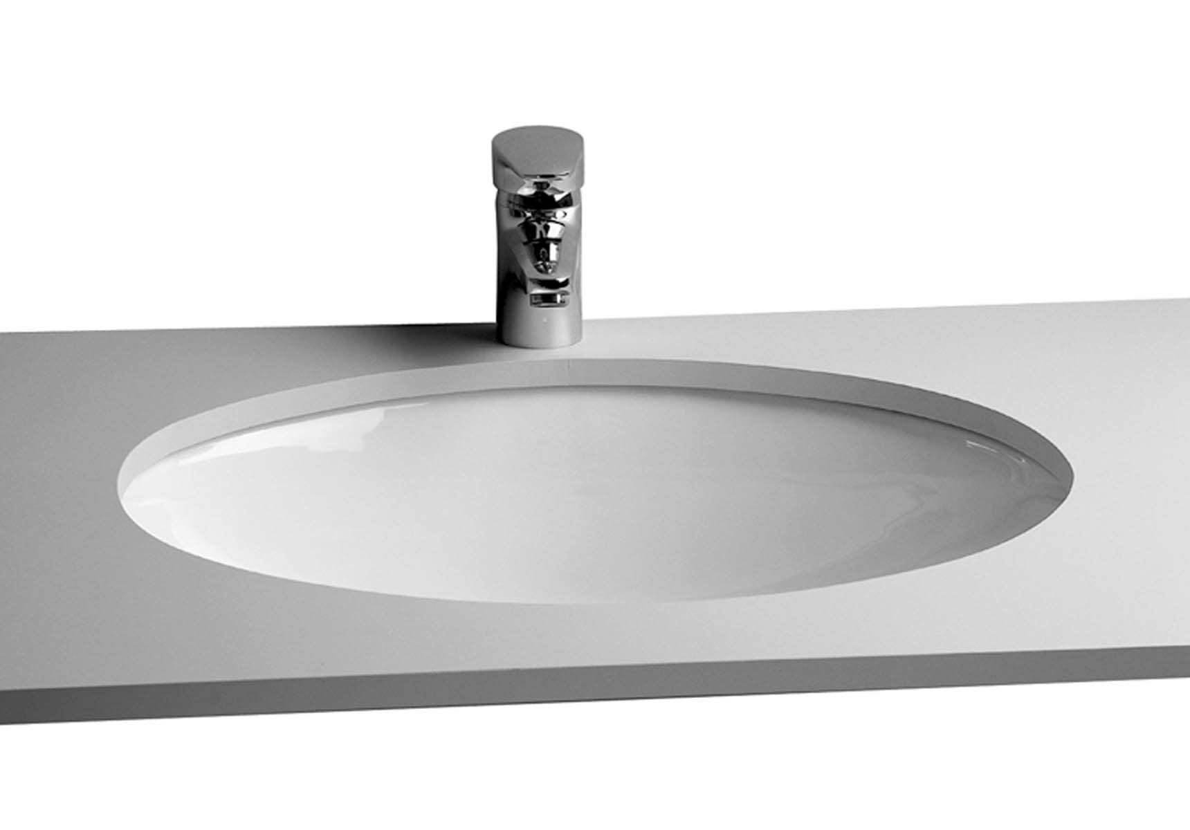 S20 Undercounter Basin, 52cm without Tap Hole, with Side Holes