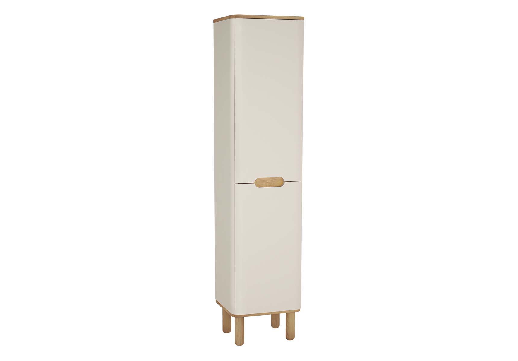 Sento Tall Unit, 40 cm, with legs, Matte Cream, left