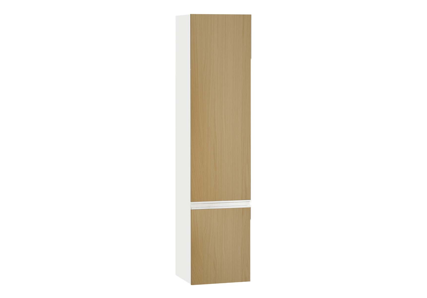 Memoria Black & White Tall Unit, 40 cm, Matte White, left