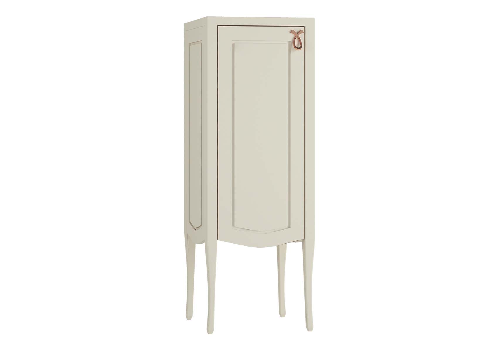 Elegance Mid Unit, 40 cm, copper handle, Matte Sand Beige, left