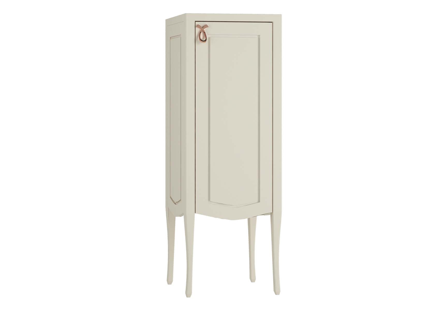 Elegance Mid Unit, 40 cm, copper handle, Matte Sand Beige, right