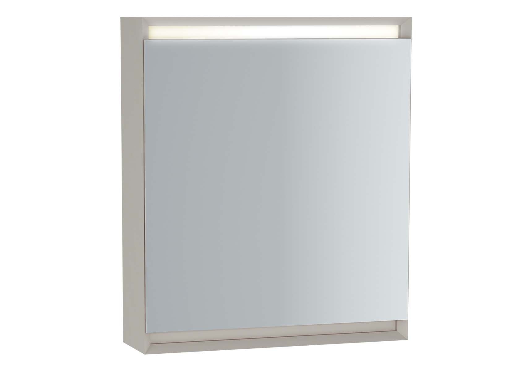 Frame Mirror Cabinet, 60 cm, Matte White, right