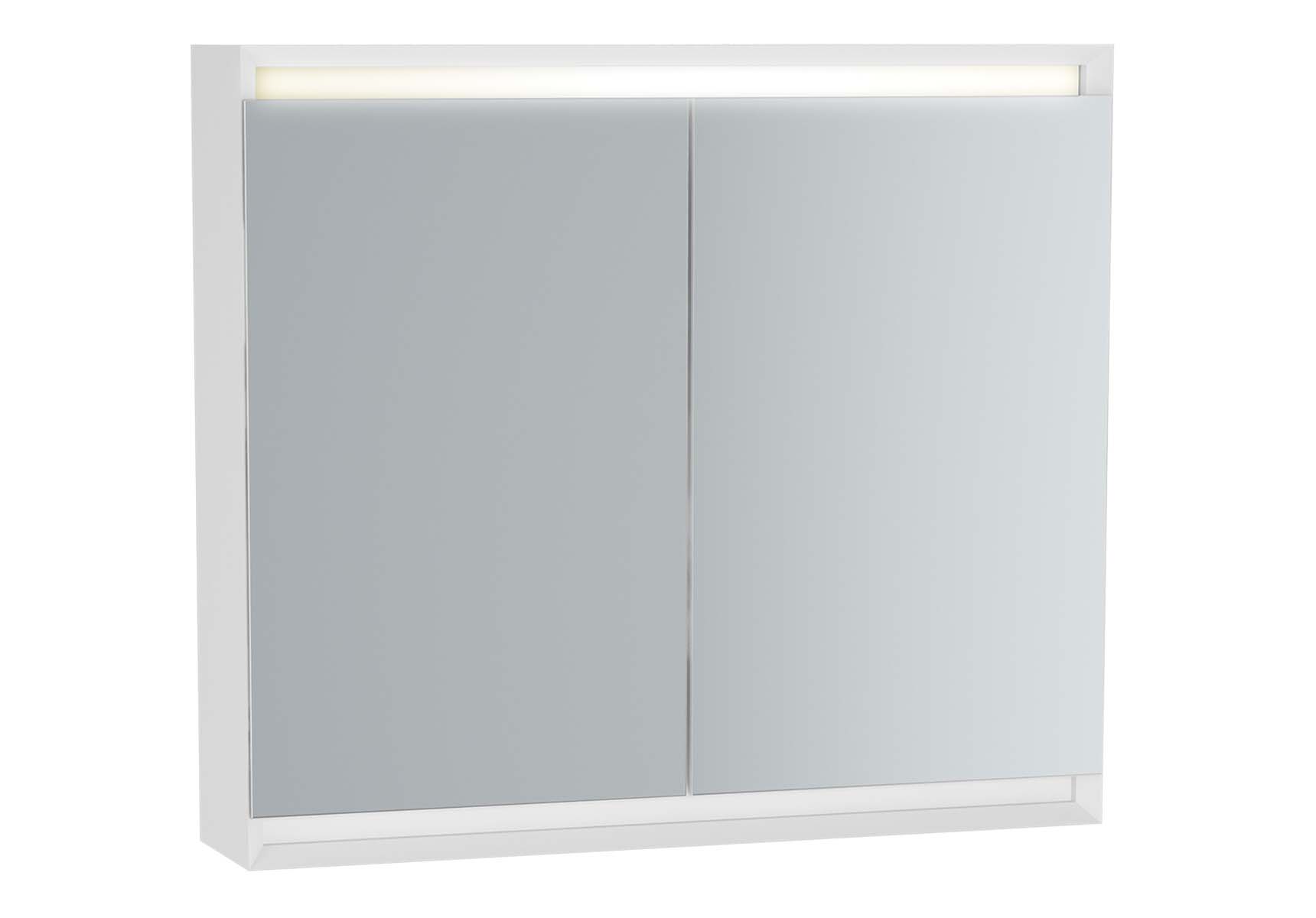 Frame Mirror Cabinet, 80 cm, Matte White