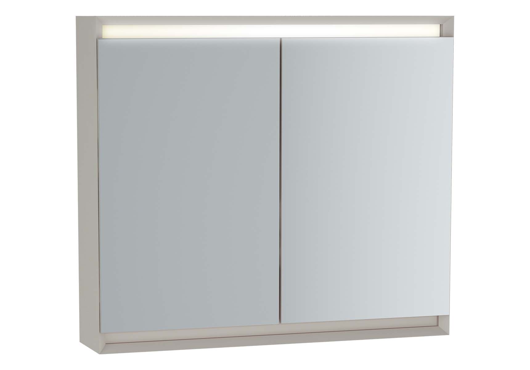 Frame Mirror Cabinet, 80 cm, Matte Taupe