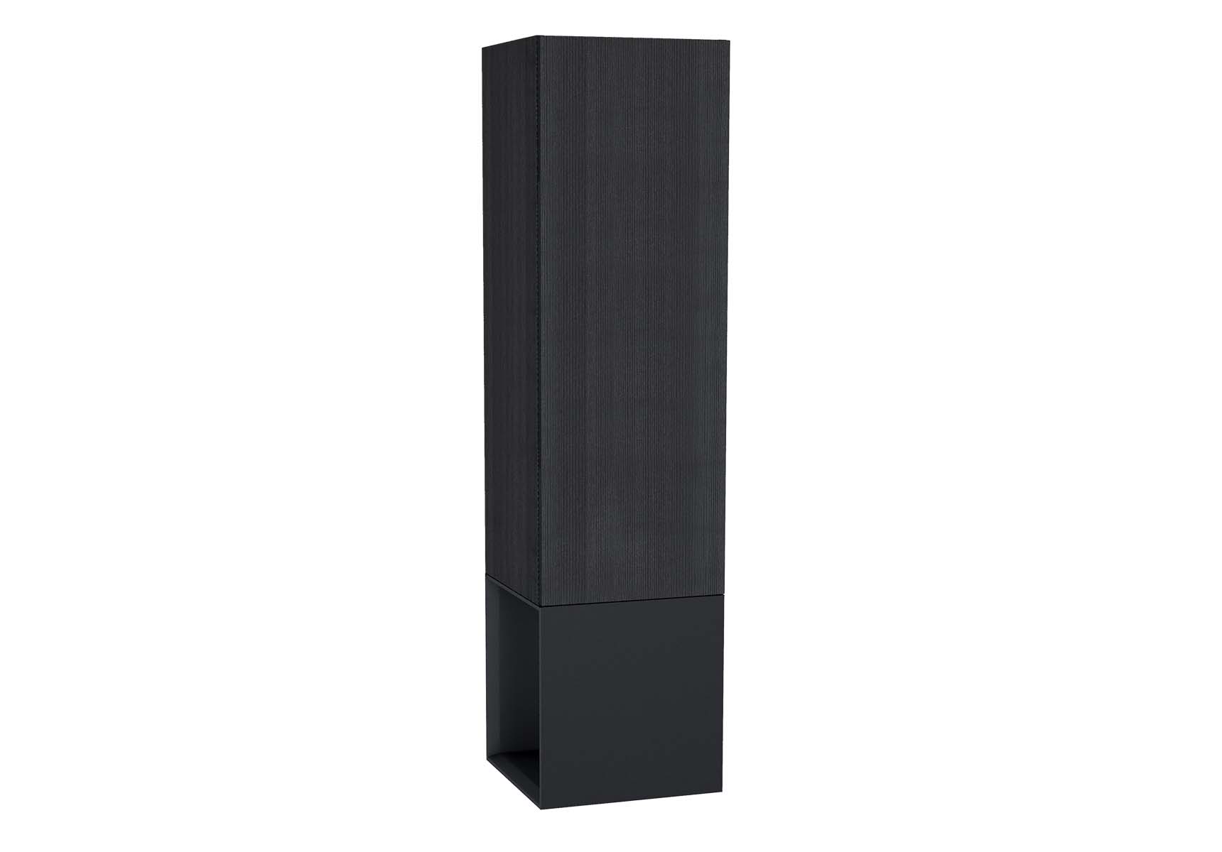 Frame Tall Unit, 40 cm, with open box, Matte Black, left