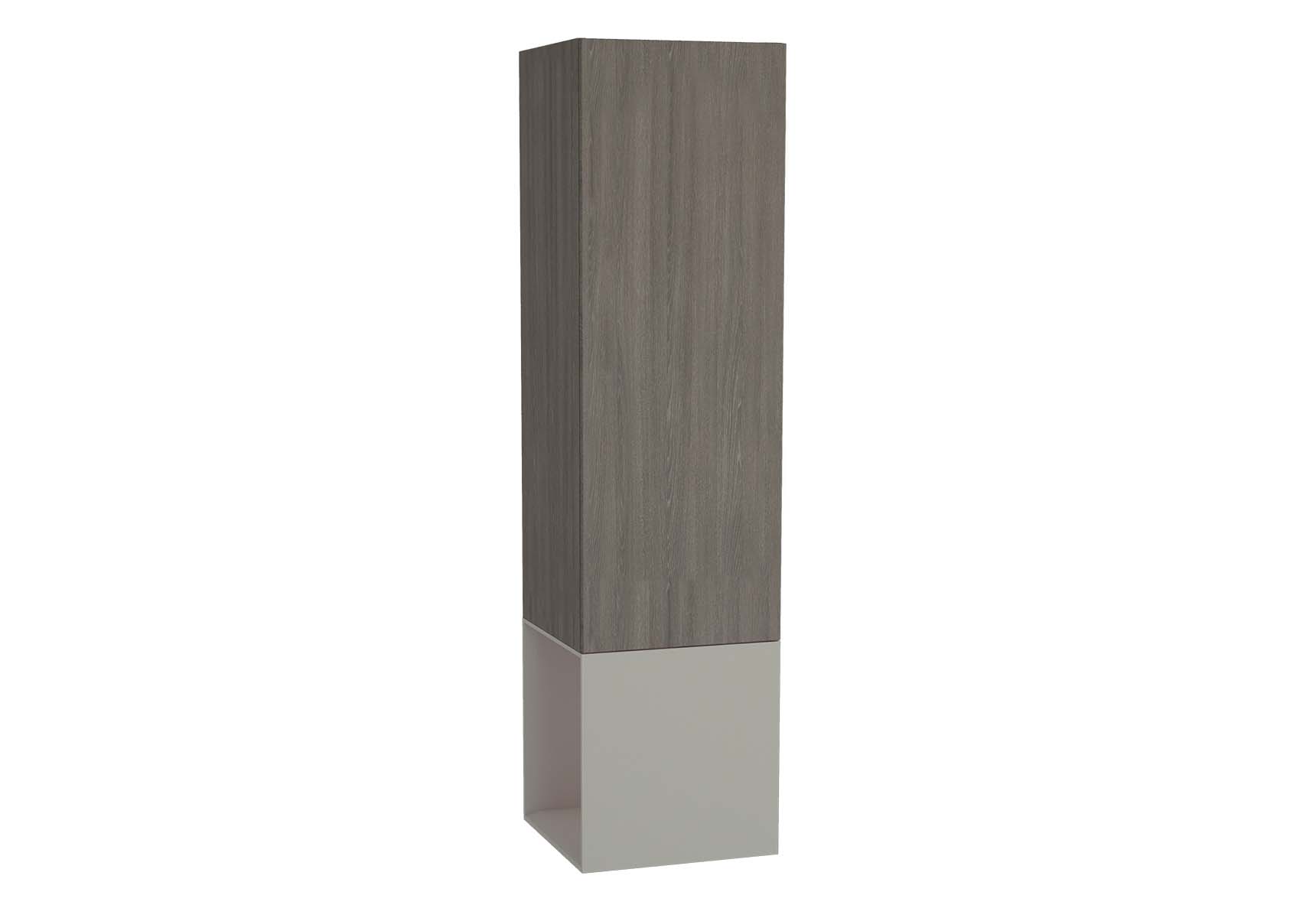 Frame Tall Unit, 40 cm, with open box, Matte Taupe, left