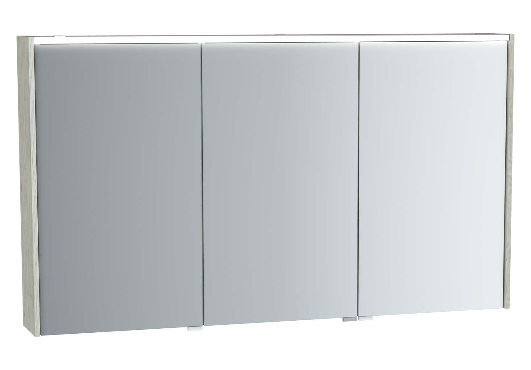 Metropole Mirror Cabinet, 120 cm, Silver Oak