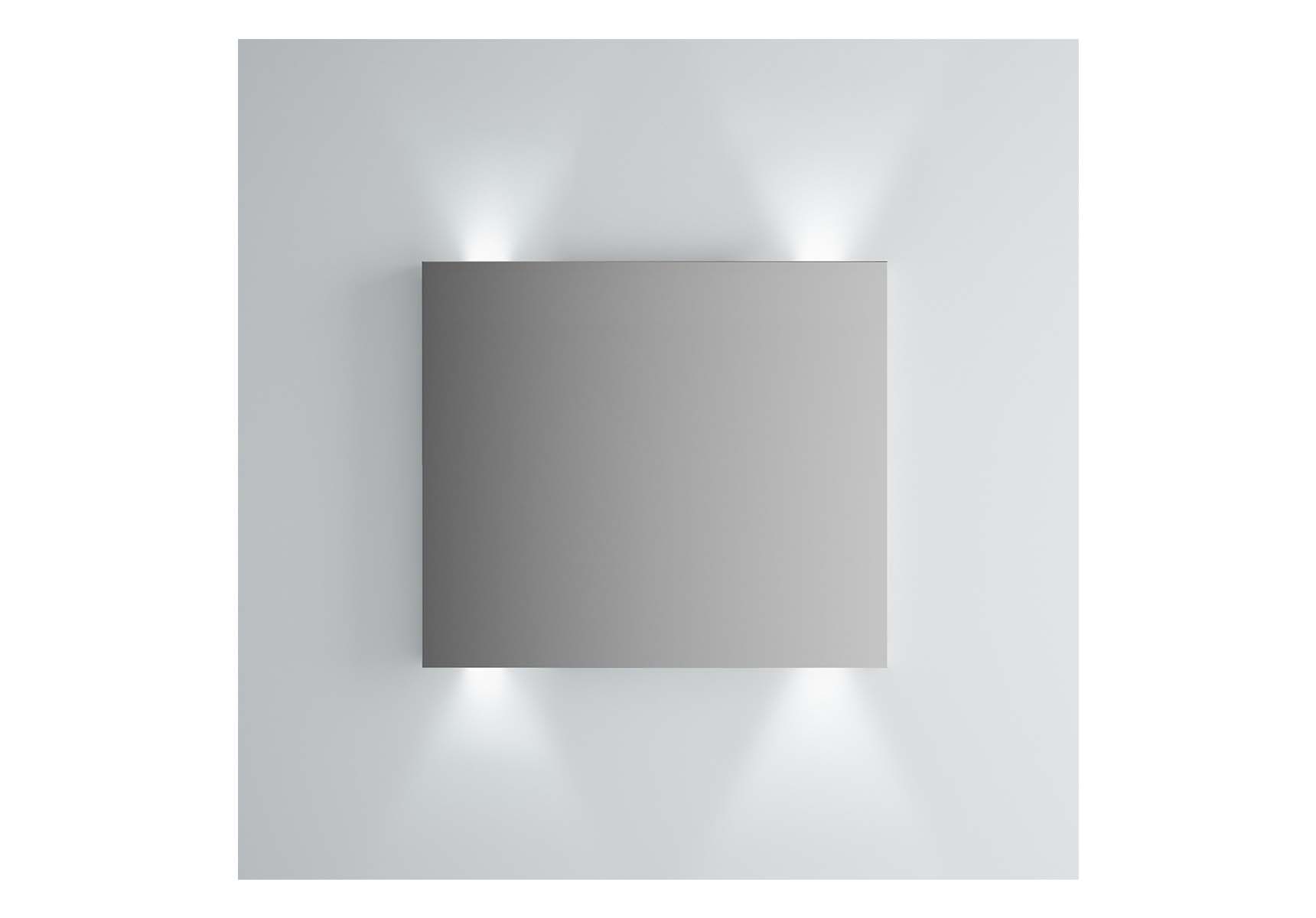 Brite Mirror, 80 cm, illuminated from top and bottom