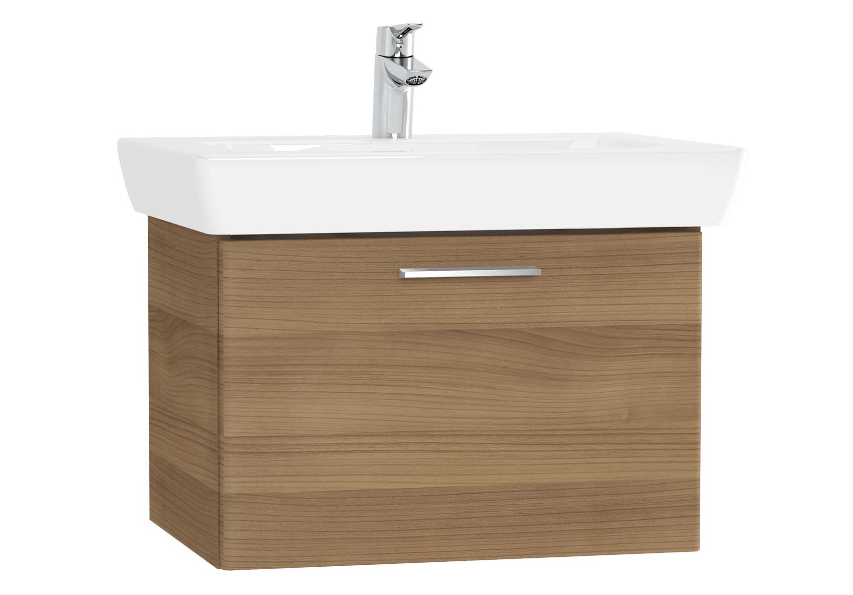 S20 Washbasin Unit, 65 cm, with 1 drawer, Golden Cherry