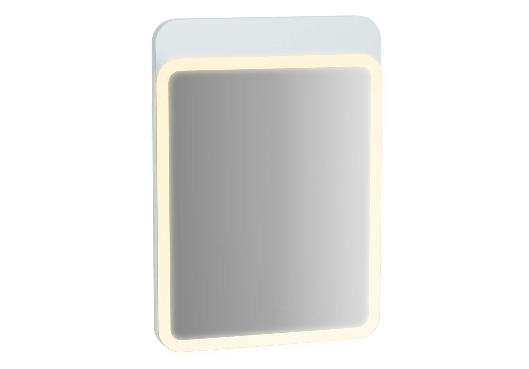 Sento Illuminated Mirror, 50 cm, Matte White