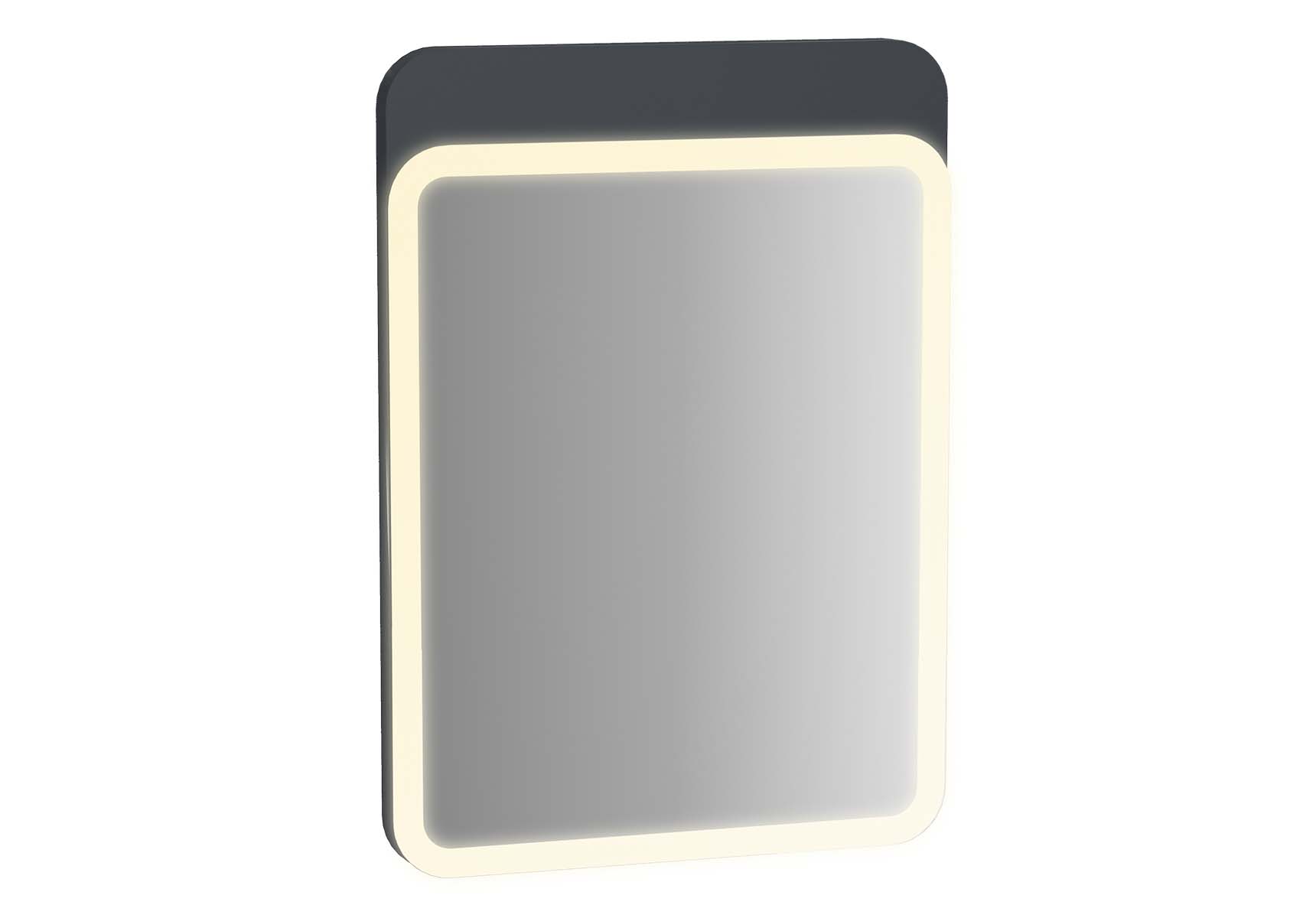 Sento Illuminated Mirror, 50 cm, Matte Anthracite