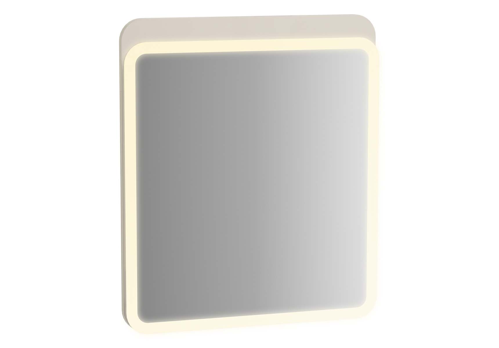 Sento Illuminated Mirror, 60 cm, Matte Cream