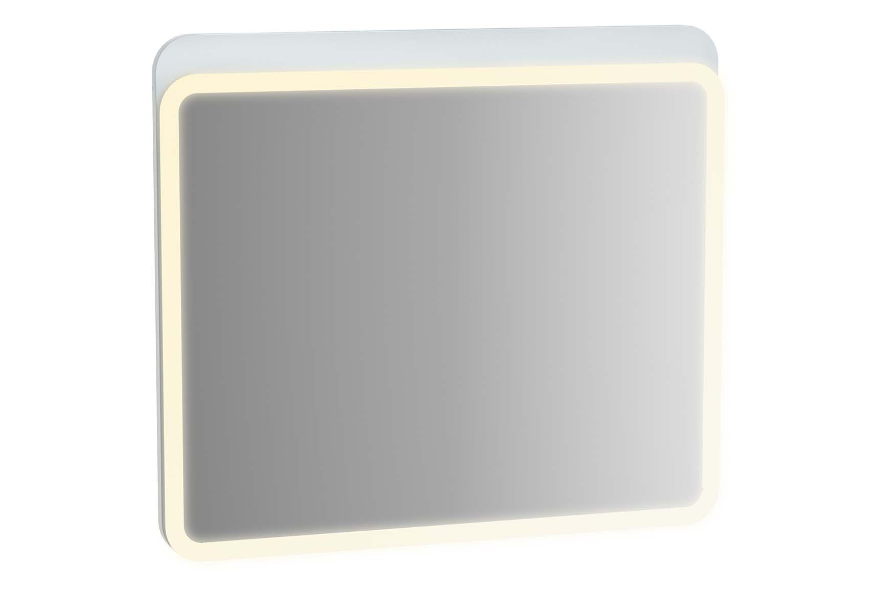 Sento Illuminated Mirror, 80 cm, Matte White