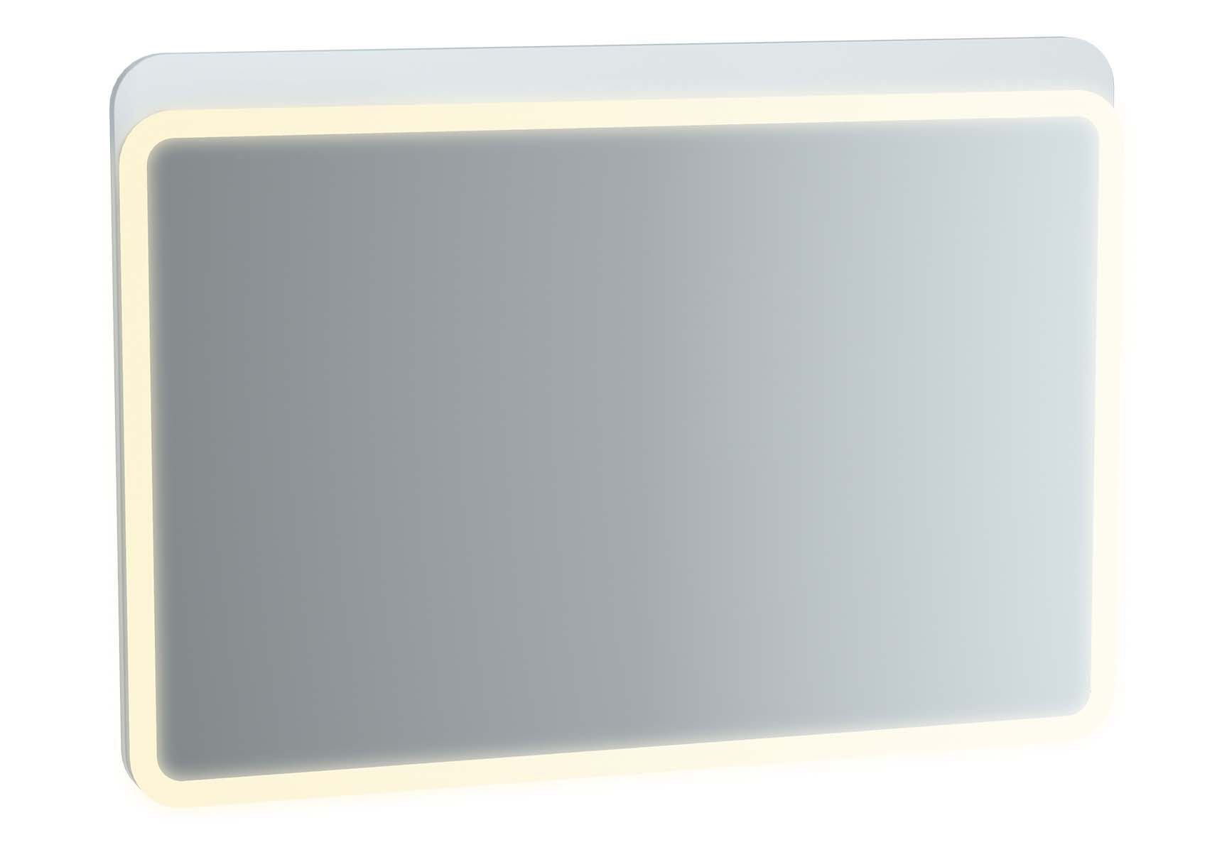 Sento Illuminated Mirror, 100 cm, Matte White