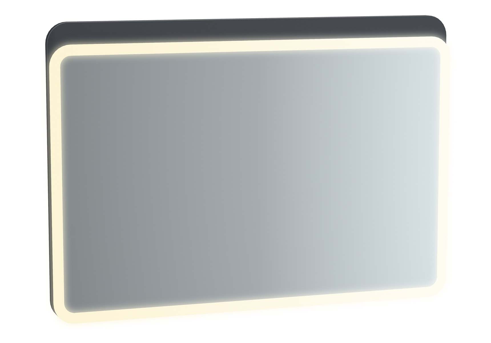 Sento Illuminated Mirror, 100 cm, Matte Anthracite