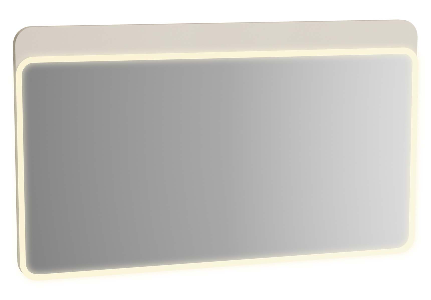 Sento Illuminated Mirror, 120 cm, Matte Cream