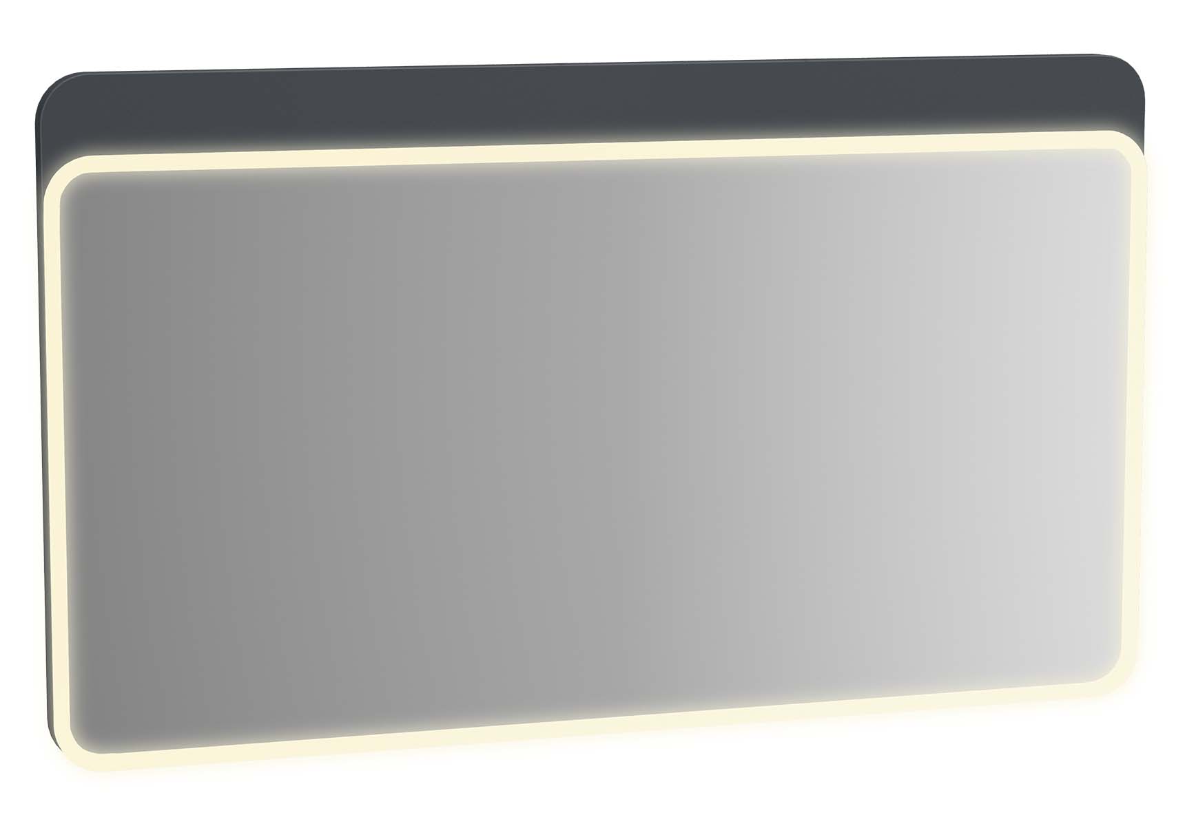 Sento Illuminated Mirror, 120 cm, Matte Anthracite