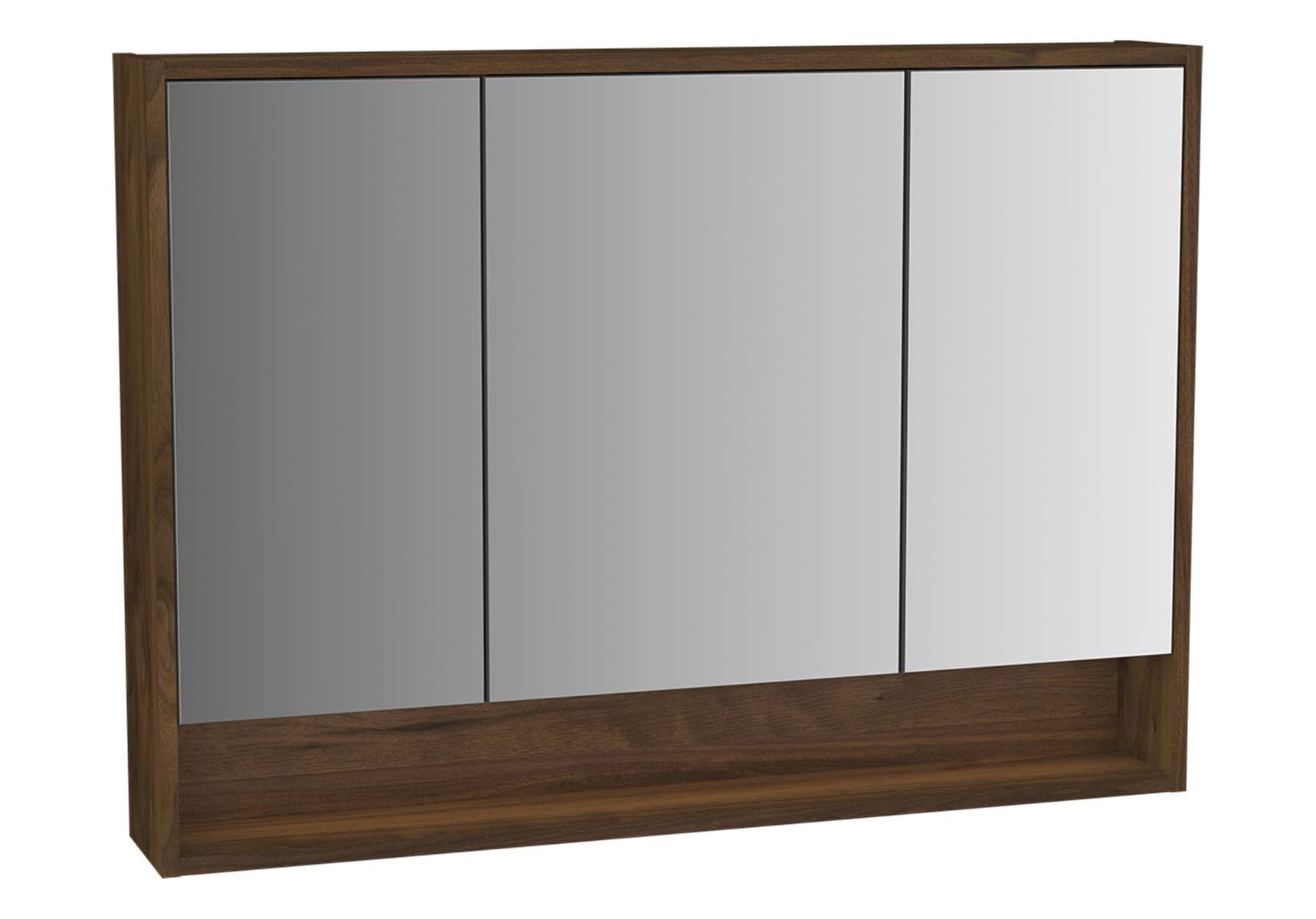 Integra Mirror Cabinet, 100 cm, Cashmere & Metallic Walnut