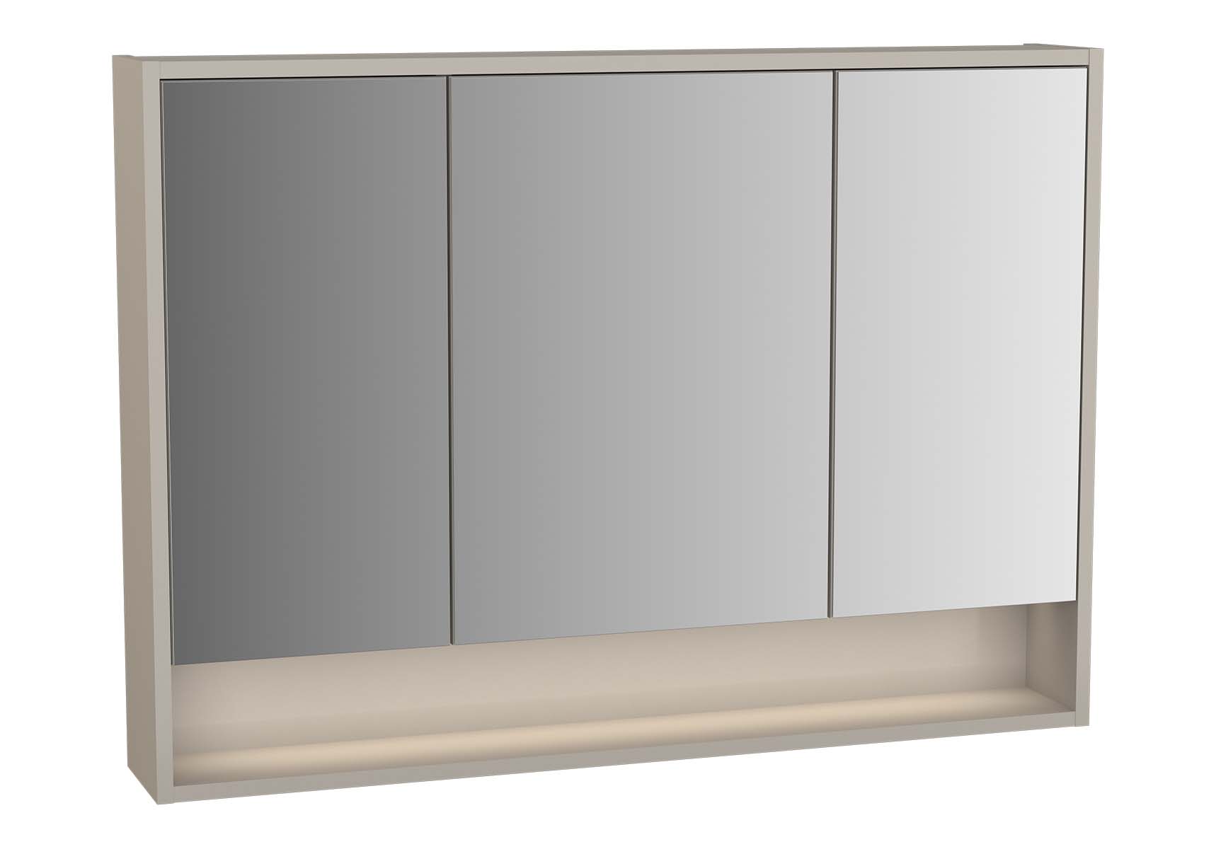 Integra Mirror Cabinet, 100 cm, Grey Elm & Gritstone