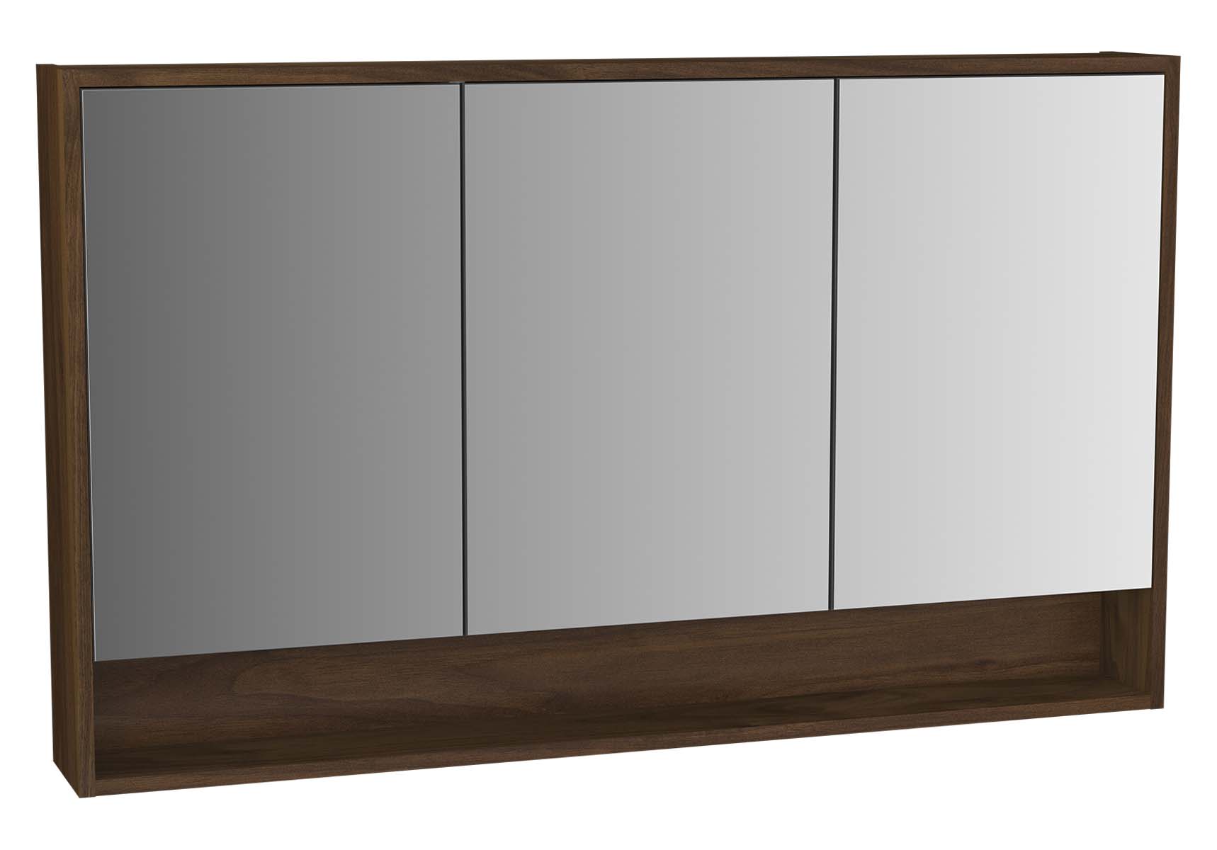 Integra Mirror Cabinet, 120 cm, Cashmere & Metallic Walnut