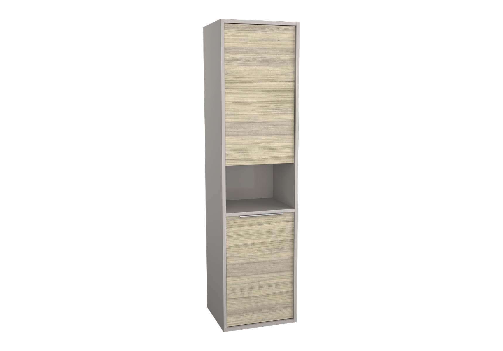 Integra Tall Unit, 40 cm, Grey Elm & Gritstone, right