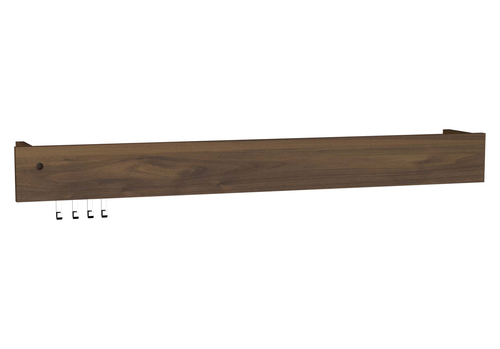 Integra Illuminated Wall Rack, 80 cm, Metallic Walnut