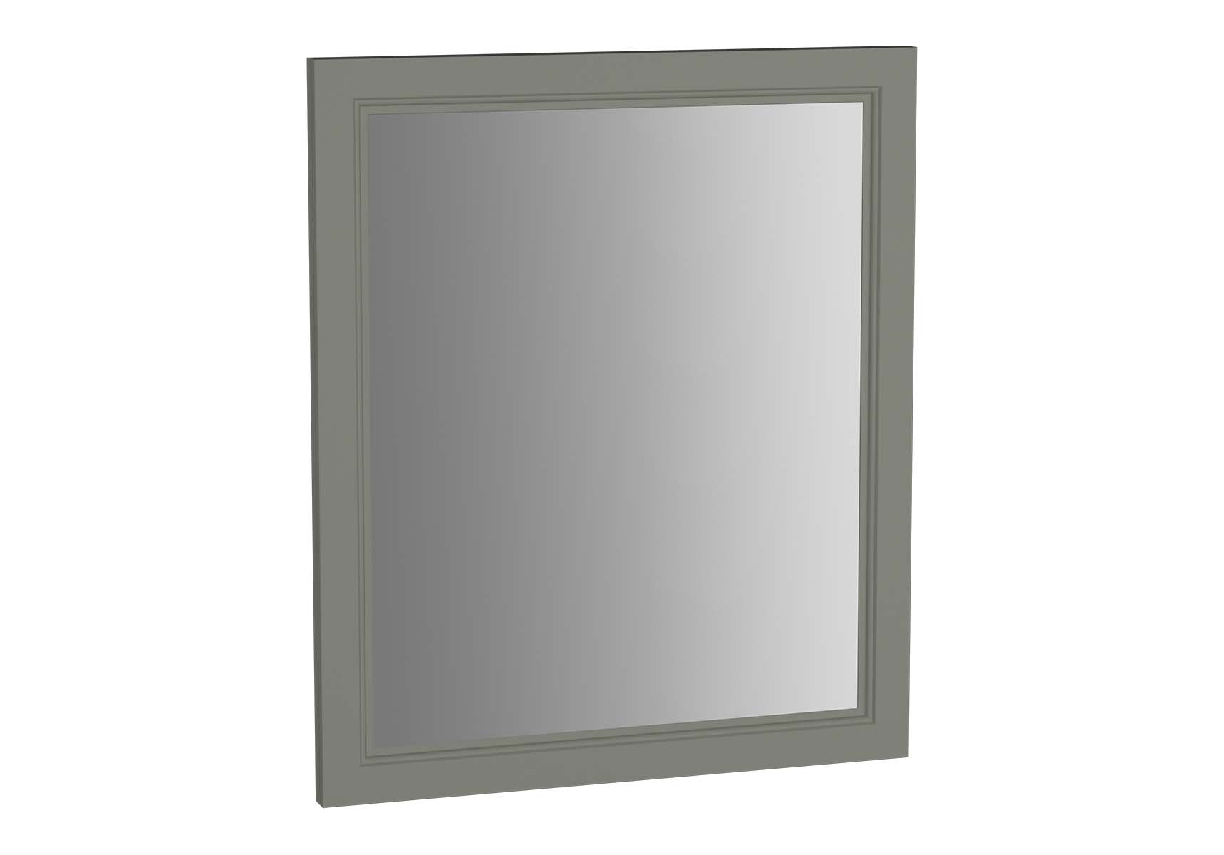 Valarte Flat Mirror, 65 cm, Matte Grey