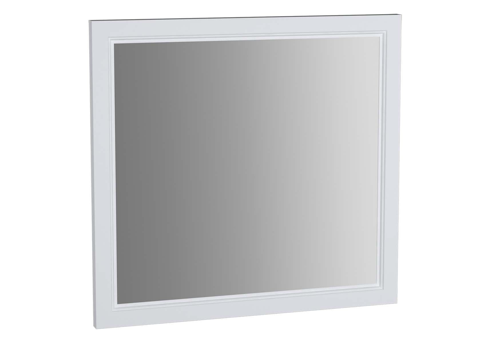 Valarte Flat Mirror, 80 cm, Matte Ivory