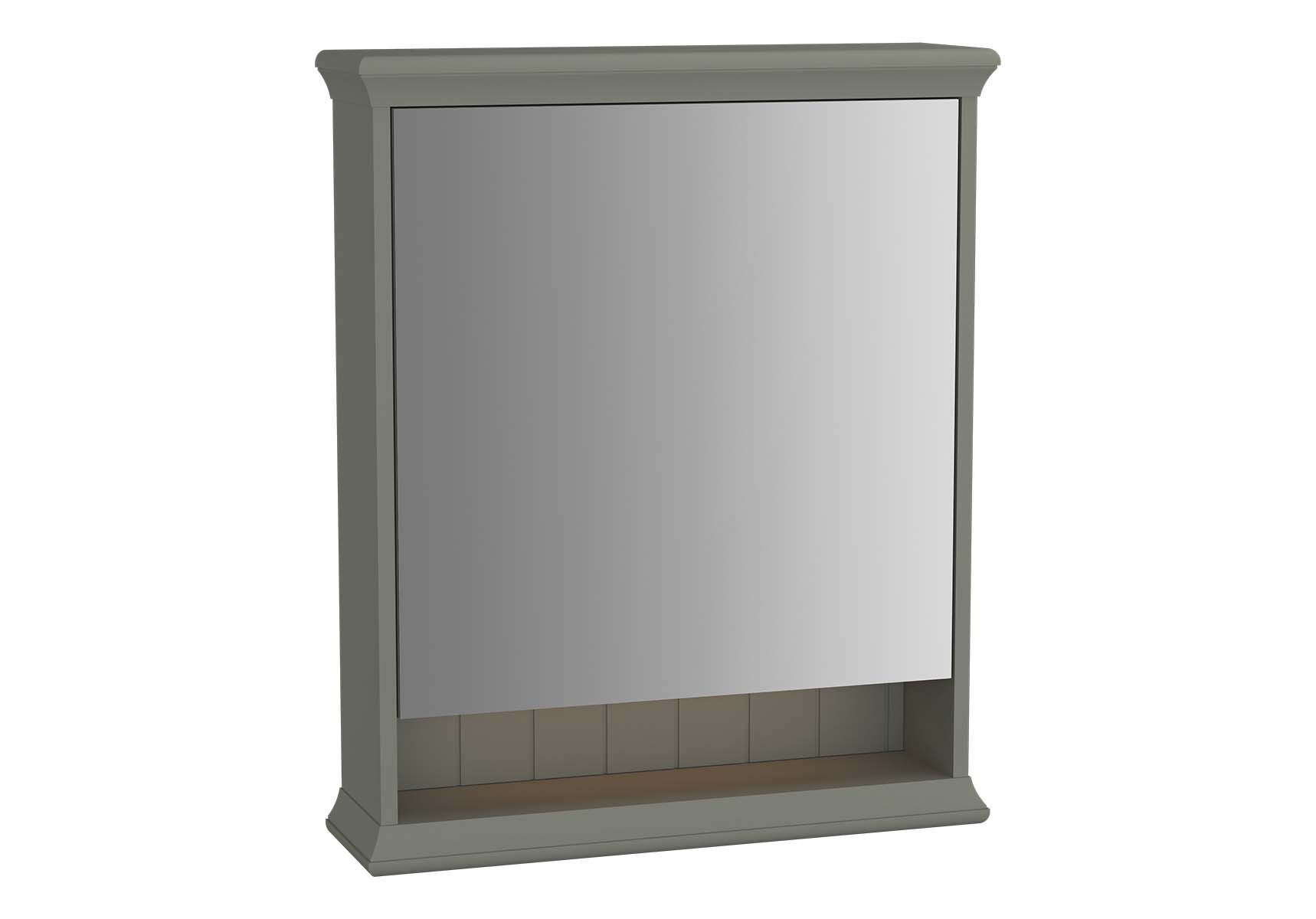 Valarte Mirror Cabinet, 65 cm, Matte Grey, right