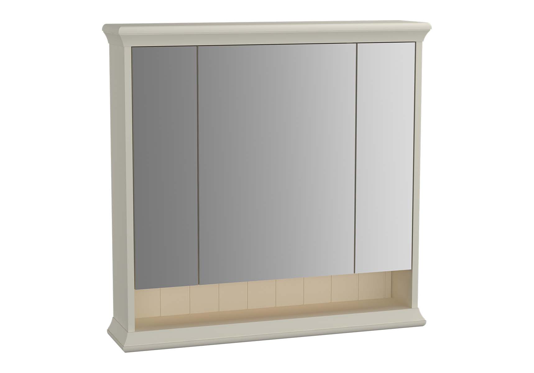 Valarte Mirror Cabinet, 80 cm, Matte Ivory