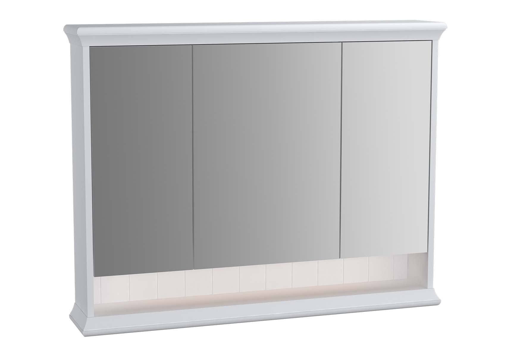 Valarte Mirror Cabinet, 100 cm, Matte White