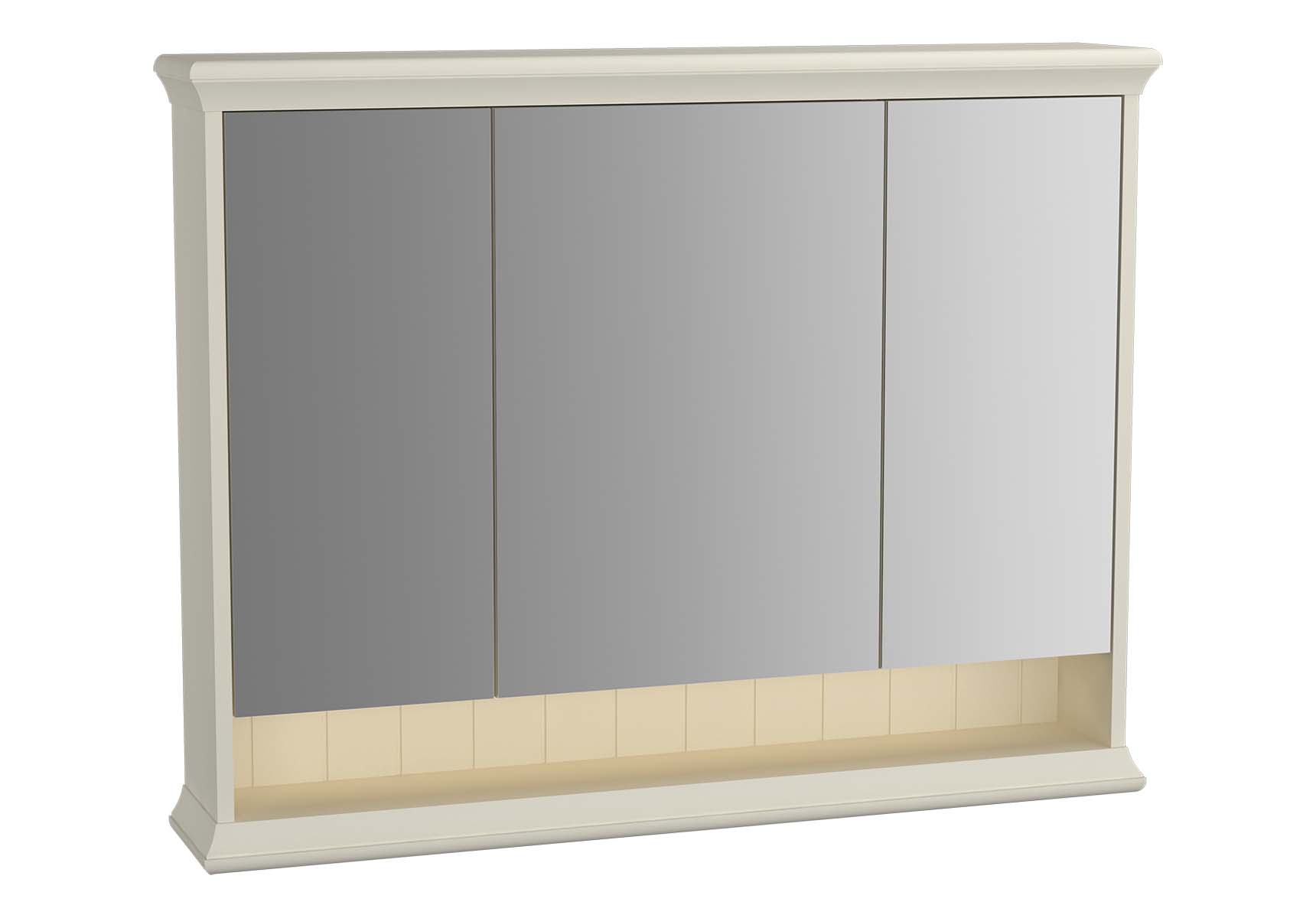 Valarte Mirror Cabinet, 100 cm, Matte Ivory