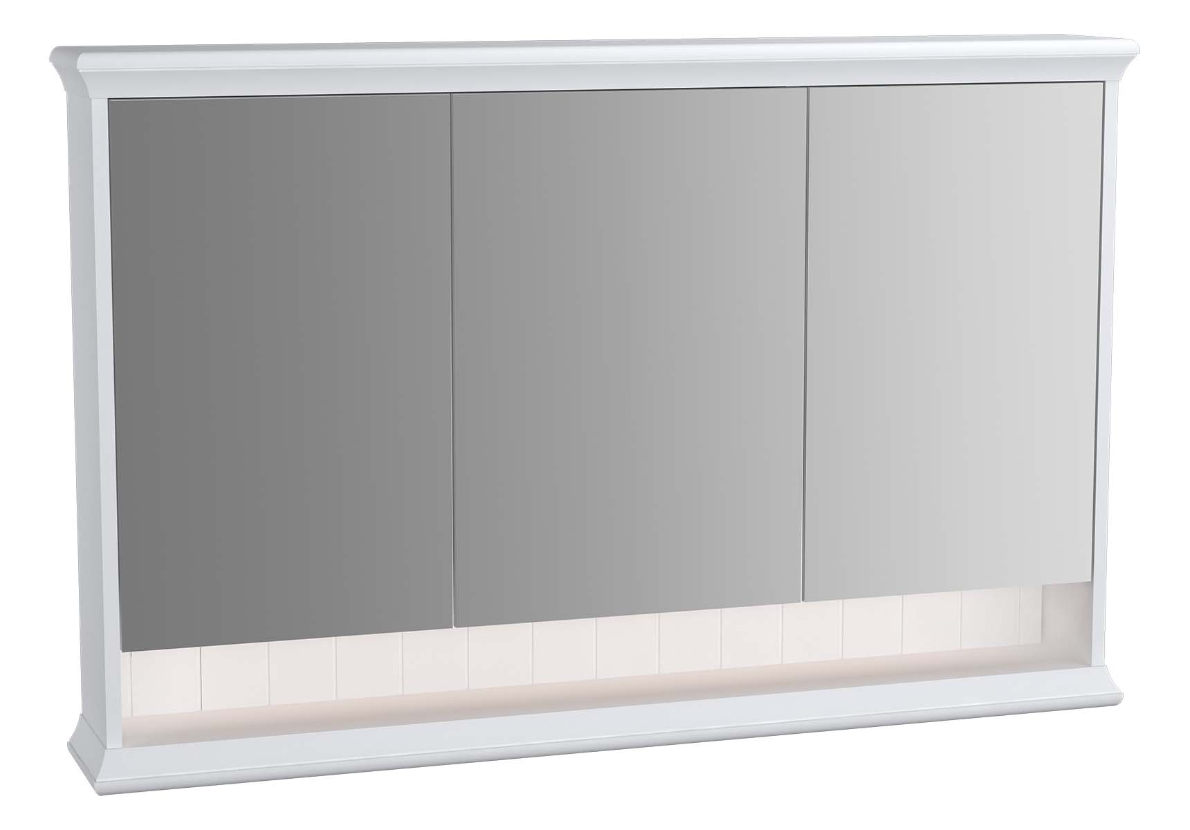 Valarte Mirror Cabinet, 120 cm, Matte White